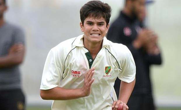 Arjun Tendulkar trains with England squad (Photo: Twitter) Arjun Tendulkar trains with England squad (Photo: Twitter)